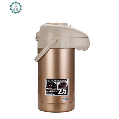 新款304不锈钢内胆气压式保温壶按压热水壶开水暖瓶压力壶封后老款3.5