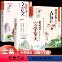 [全套3册]小学生必背文学常识+文言文+古诗词 小学通用 [正版]小学生必背文学常识大全彩图版小学文学常识积累大全 百科