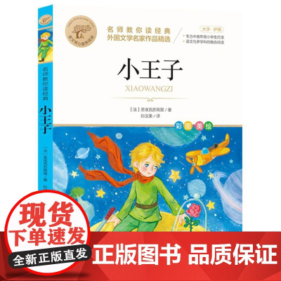小王子 名师教你读经典 6-12岁小学生一二三四五六年级儿童文学课外阅读经典书目少儿童书读物书籍正版