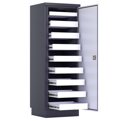 初嘉(CJ)防磁柜信息安全柜音像档案防磁储存柜CD光盘柜磁盘柜U盘柜 小9抽