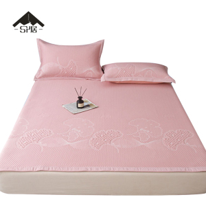 三人居 竹叶花凉豆豆席180*200cm/个