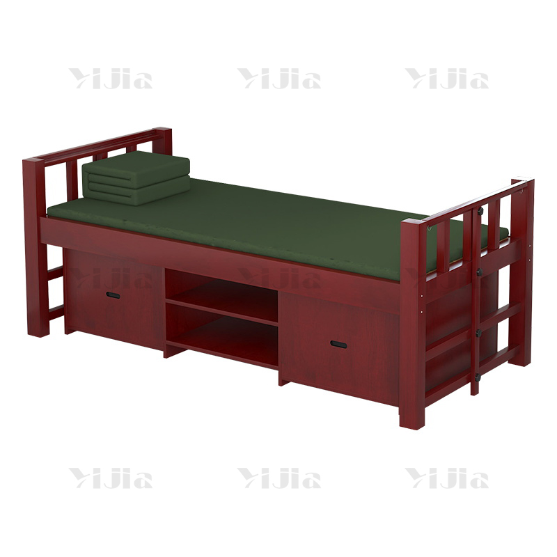 翌嘉 实木单人床公寓床宿舍床木质单人床含床下柜