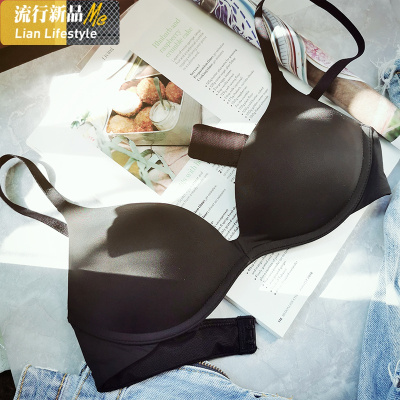 盛世尼曼欧美无钢圈薄款性感女士文胸三角杯大胸显小无痕光面舒适简约内衣胸罩