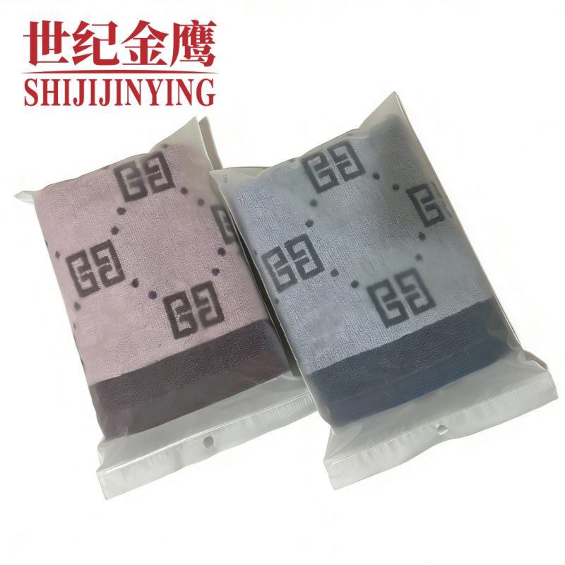 世纪金鹰 时尚提花全棉加厚毛巾 单条装