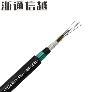 浙通信越 光缆 GYTZA5333-48B(12B4+36B1)米
