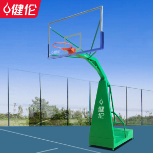健伦加厚移动篮球架 成人标准户外三角凹箱篮球架