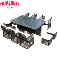 华立伟桌椅组合长1.85cm套