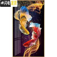 三维工匠十字绣2019年新款5D水晶点粘贴砖玄关客厅钻石画 满钻AB彩钻[90*160厘米]免费补钻,多送30钻量,送