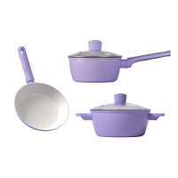 帝伯朗(TIBORANG)零氟系列盈月粘三件套(奶锅+煎锅+汤锅)DBL-YYS03