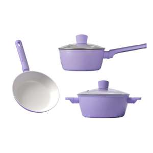 帝伯朗(TIBORANG)零氟系列盈月粘三件套(奶锅+煎锅+汤锅)DBL-YYS03