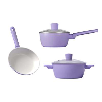 帝伯朗(TIBORANG)零氟系列盈月粘三件套(奶锅+煎锅+汤锅)DBL-YYS03