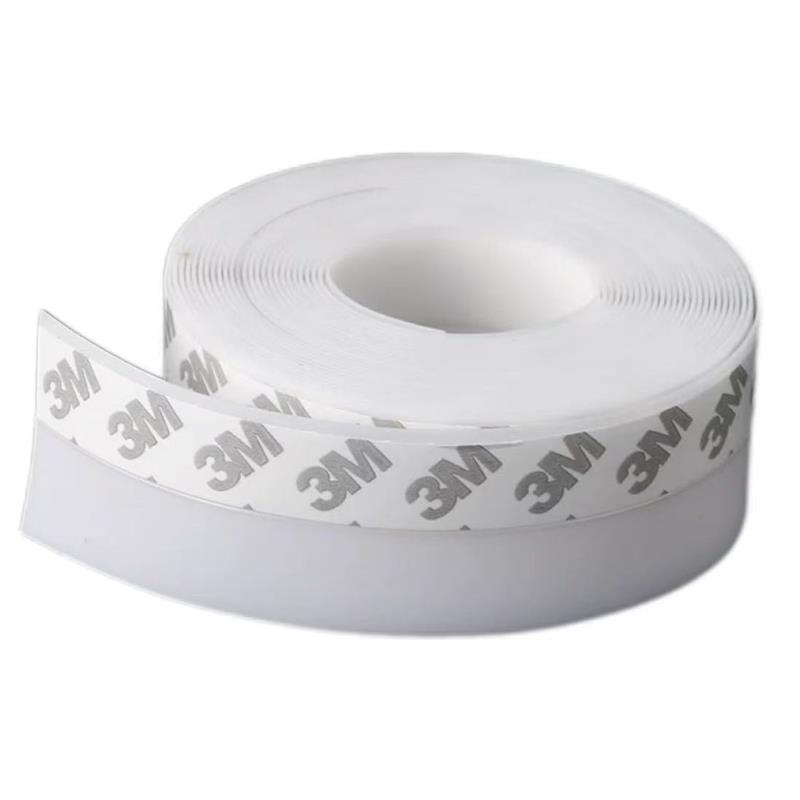 中锦科技 硅胶门窗密封条防风防尘自粘密封胶条 35mm*5米[白色]卷