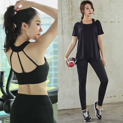 珂卡慕(KEKAMU)瑜伽服女套装两件套显瘦大码瑜伽夏跑步速干健身房胖mm200斤宽松运动服