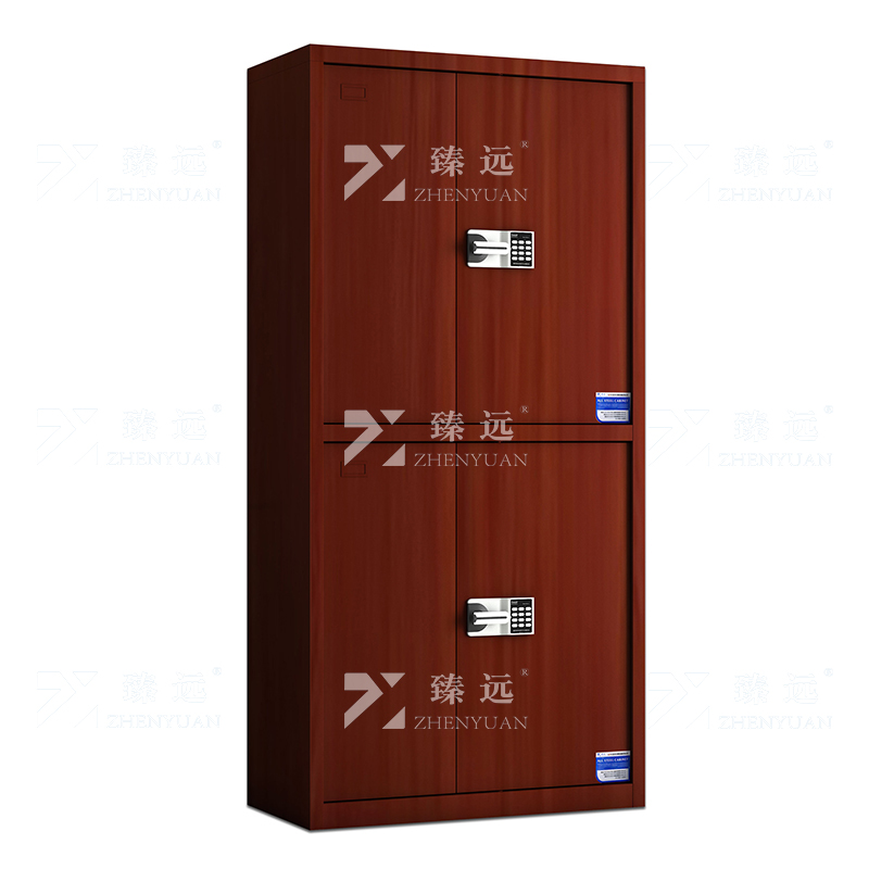 臻远 ZYJJ-80054 保密柜 红木纹通双节智能密码锁 长900*宽420*高1850 单位:1台