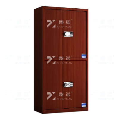 臻远 ZYJJ-80054 保密柜 红木纹通双节智能密码锁 长900*宽420*高1850 单位:1台