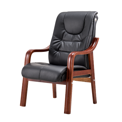 全简大班椅经理椅老板椅实木办公椅会议椅皮电脑椅子皮座椅