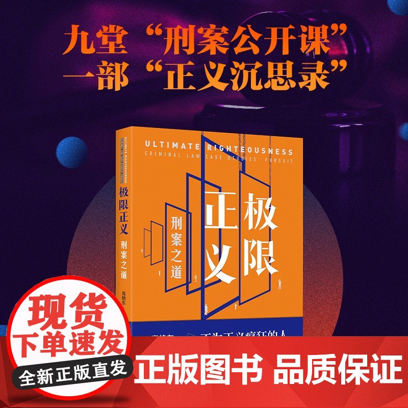 极限正义 刑案之道 高艳东 著 法律