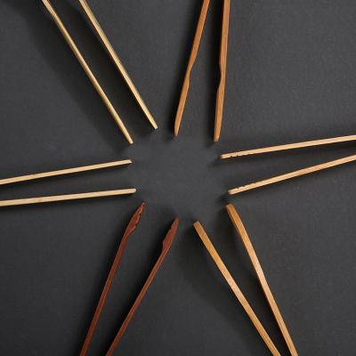 家柏饰(CORATED)实夹竹木竹制茶杯夹子泡茶镊子防滑功夫茶具配件茶道零配