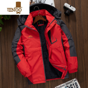 YANXU冬季防风防水棉衣男加绒加厚冲锋衣男士棉袄休闲宽松保暖男装棉服