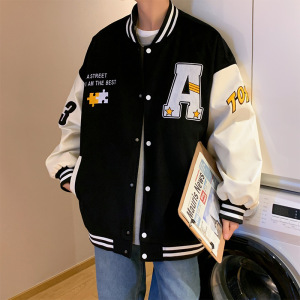 2023春秋季夹克男潮牌港风ins青年外套户外男式棒球服男