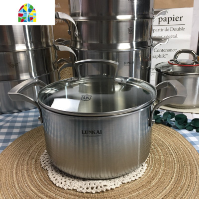 18/10不锈钢304大容量锅三层钢一体成型蒸锅多功能锅烧水锅2024cm FENGHOU 拍下就送料理剪刀一把