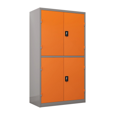 臻远ZY-GJGA-48 重型工具柜车间重型储物柜铁皮柜加厚款 通双节无网四层 桔灰色