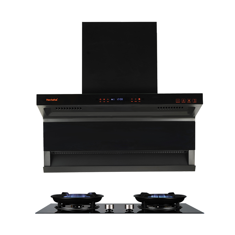 Haotaitai烟灶套装XK02+X405液化气 25m³大风量挥手+智清洗4.8kW大火力左灶直火右灶九鼎猛火