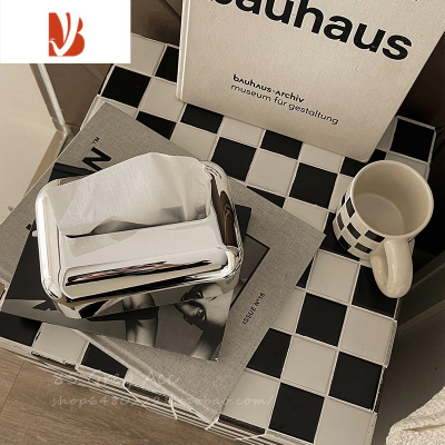 三维工匠创意家用客厅桌面纸巾盒茶几ins风卷纸筒轻奢高级感纸巾抽纸盒子 ins博主推荐的纸巾盒(尺寸约 17*9.5)