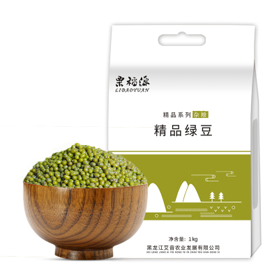 栗稻源东北杂粮精品绿豆1kg（五谷粗粮绿豆粥豆沙可发豆芽打豆浆真空包装）免邮