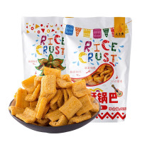 汇尔康 香酥锅巴126gx2袋(香辣味五香味各1袋) 美味油炸膨化休闲零食粗粮锅巴