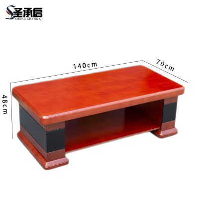 圣承启 茶桌 红木色张