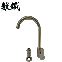 数铁304不锈钢拉丝洗菜盆冷热水龙头通用型个