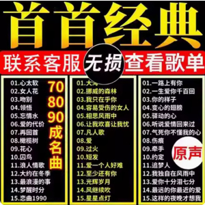 [补贴10%]华语热门流行歌手合集车载u盘年度金曲音乐歌曲汽车优盘