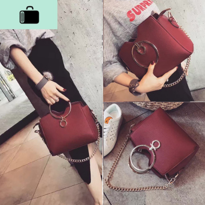 结婚包包2020新款大气手提包女斜挎红色新娘包个性百搭链条单肩包NEW LAKE女斜挎包