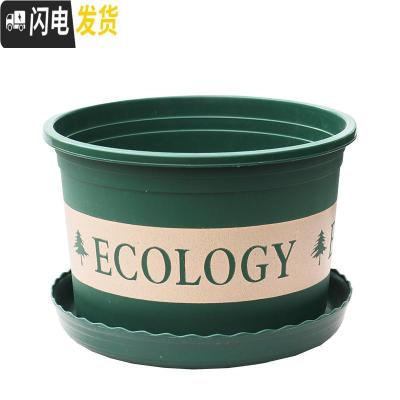 三维工匠塑料玫瑰盆栽花肉肉绿萝月季专用加伦树脂家用特大号超大加仑花盆 [2个盆] 矮胖1L(口径13.5cm)花盆容器