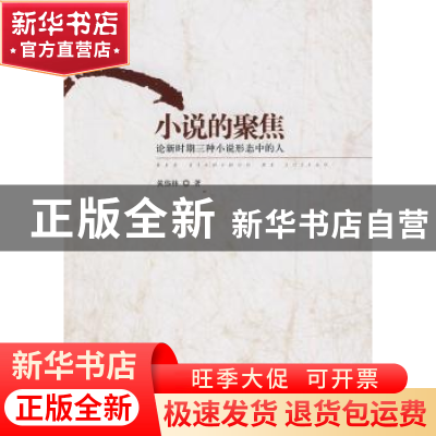 正版 人:小说的聚焦:论新时期三种小说形态中的人 黄伟林著 中国