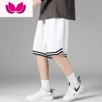 七斓篮球运动短裤男夏季宽松薄款潮牌美式男士冰丝速干休闲裤子五分裤