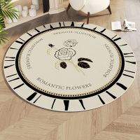 奶油风圆形地毯轻奢高级感客厅茶几卧室床边房间椅子地垫2556