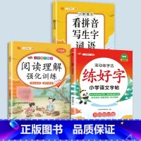 语文字帖 +阅读理解+看拼音写生字词语 四年级下 [正版]衡水体英语字帖练字一年级二年级三四五六上册下册小学生笔画笔顺练