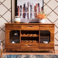实木餐边柜优质乌金木酒柜餐厅柜储物柜客厅碗柜茶水柜家具
