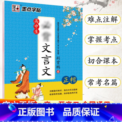 高中生必背文言文-正楷 [正版]荆霄鹏楷书行楷字帖通用规范汉字7000字常用字楷体字帖初学者硬笔书法教程初中生高中生成人