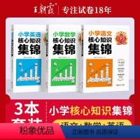 小学核心知识集锦3本[语文+数学+英语] 小学通用 [正版]小学核心知识集锦语文数学英语基础知识大盘点一二三四五六年级小