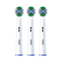 欧乐B 电动牙刷头 成人精准清洁X型刷头3支装 EB20 RX-3 适配成人D/P/Pro系列牙刷