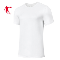 乔丹针织短袖T恤衫 短袖T恤衫 夏季新款针织短袖T恤衫女款短袖T恤KHS22221354(件)(乔丹白 2XL码)