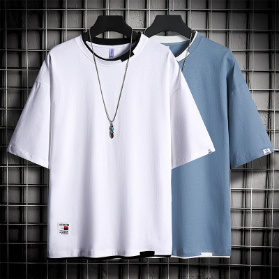 尊尚鸟(ZunshangniaO)短袖T恤男士夏季2021新款潮流半袖潮牌男生冰丝打底衫衣服男装