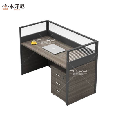 本泽尼 屏风工位桌 一字型工位桌 HTJCJ-B1477 1400*700*750mm 张