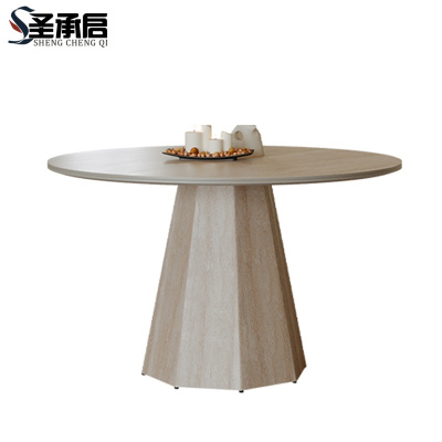 圣承启圆餐桌1.3m6椅张