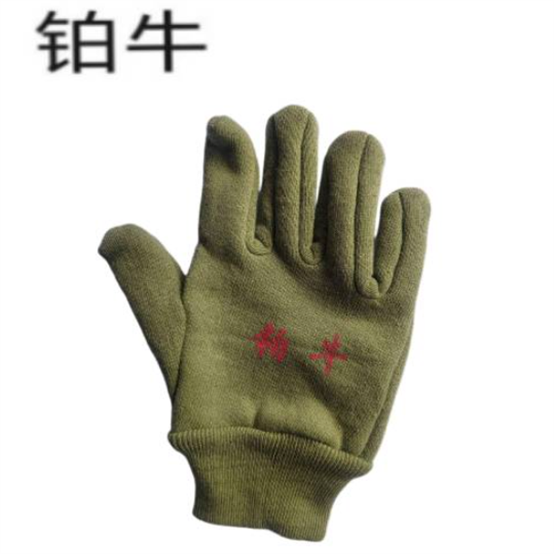 铂牛 绒手套 均码 双