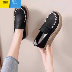 聚范薏尓康单鞋女2024秋季新款厚底软底护士鞋休闲不累脚工作鞋子