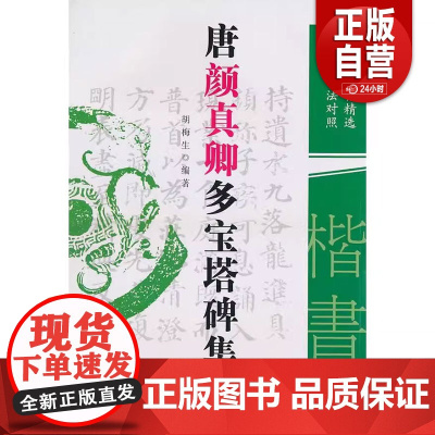 正版图书 唐颜真卿多宝塔碑集联古今书法对照胡梅生著黑龙江人民出版社9787207086808 正版书籍 zy
